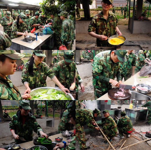 戰地野炊，小夥伴們各司其職